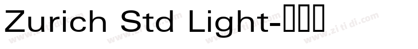 Zurich Std Light字体转换